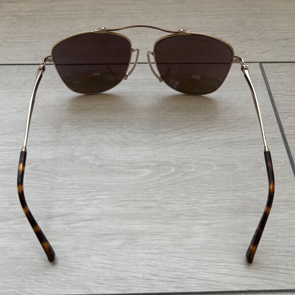Matsuda Gold Aviator Sunglasses - Picture 10 of 14